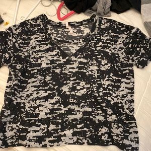 distressed camo tee shirt